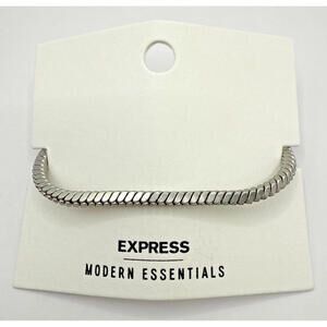 NWT EXPRESS modern Essentials Silver Tone Bracelet